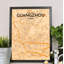 Guangzhou City Map - No Frame Print-890631458