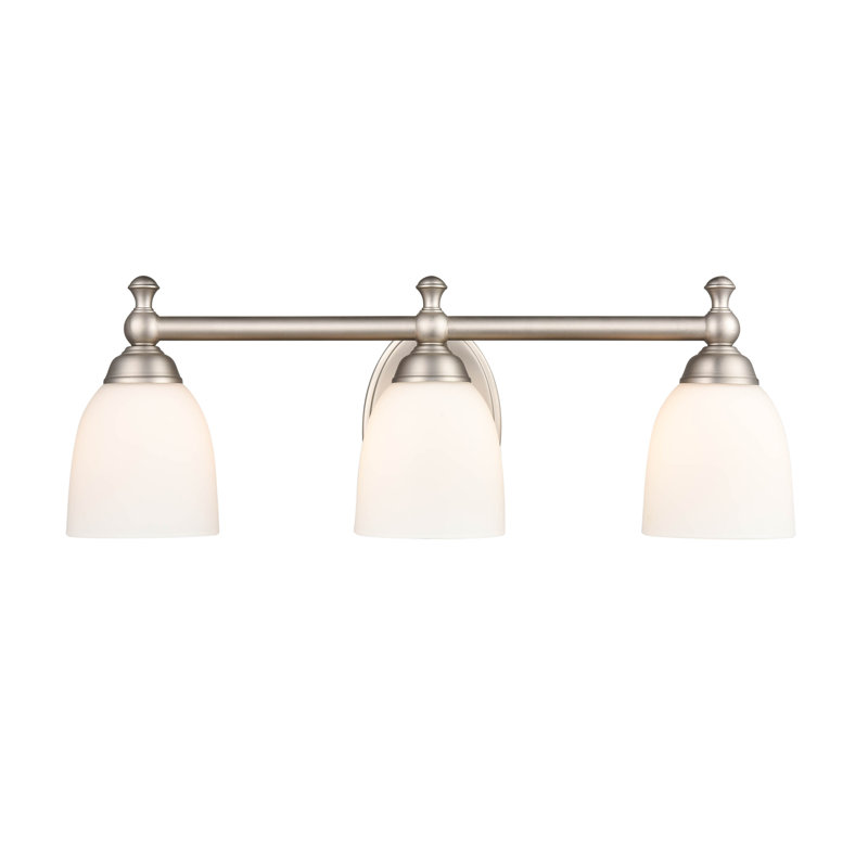 Aideyn 3 - Light Dimmable Vanity Light, Satin Nickel