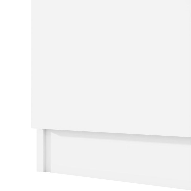 Commode 6 tiroirs pour l'organisation et le rangement de la chambre à coucher, Blanc