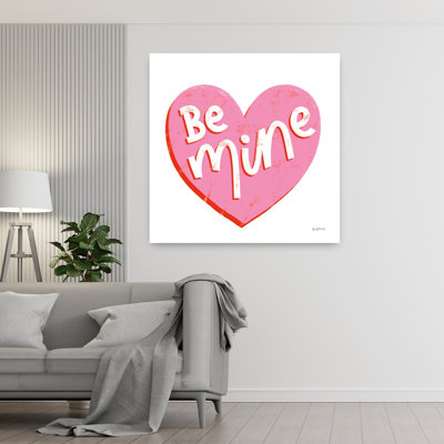 Art contemporain lettres d'amour avec cœur Be Mine