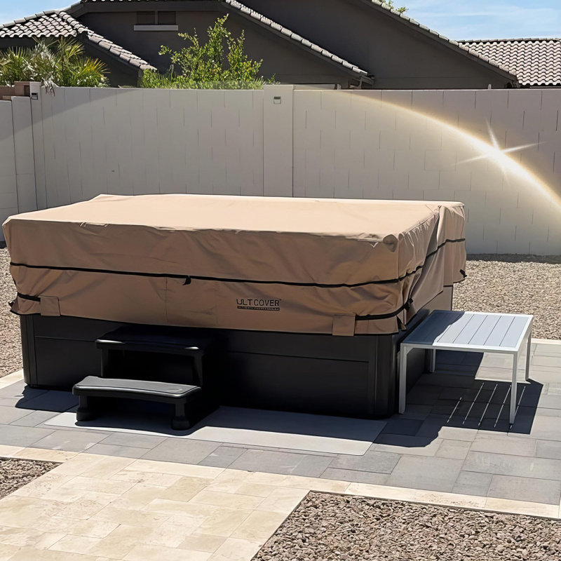 Water Resistant Hot Tub Cover, 20" H x 85" W x 85" D