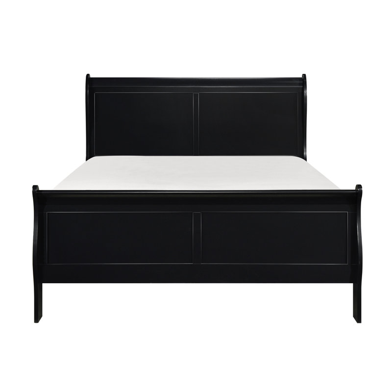 Lit-bateau Chasyn, Double, Noir
