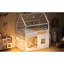 Lit pour maison double en bois pleine grandeur en blanc, éclairage de tablette à DEL, structure en forme, coffre-fort pour un accès facile Blanc de bois, tablette, cadre, garde-corps, solution de chambre fonctionnelle et peu encombrante-130115564
