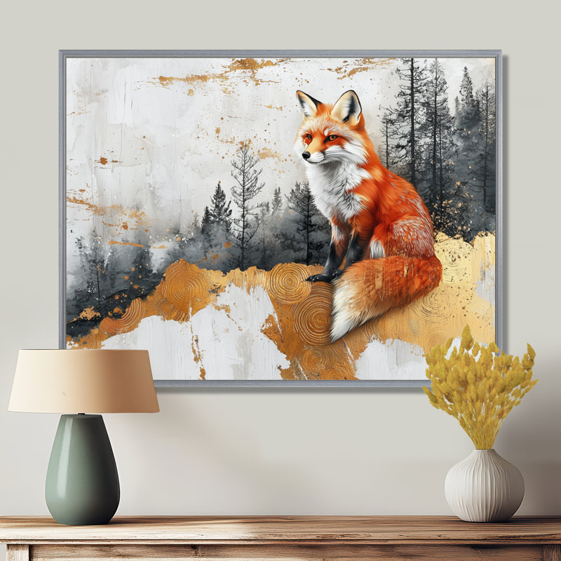 Gereon - Animals Canvas Art Print, H 30 po x l 40 po, Impression encadrée flottante, Argent argent