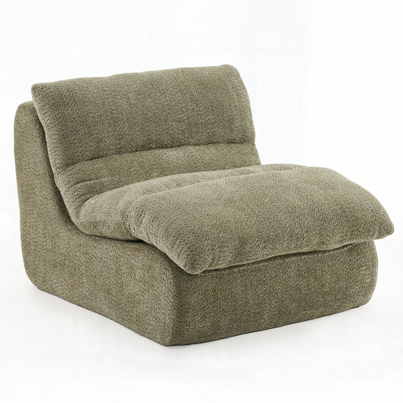 Fauteuil moderne avec assise moelleuse, Vert