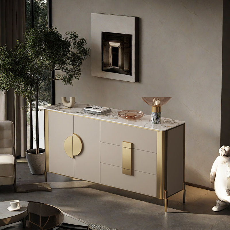 Armoire d'appoint en bois massif Simple Wind Rock Plate