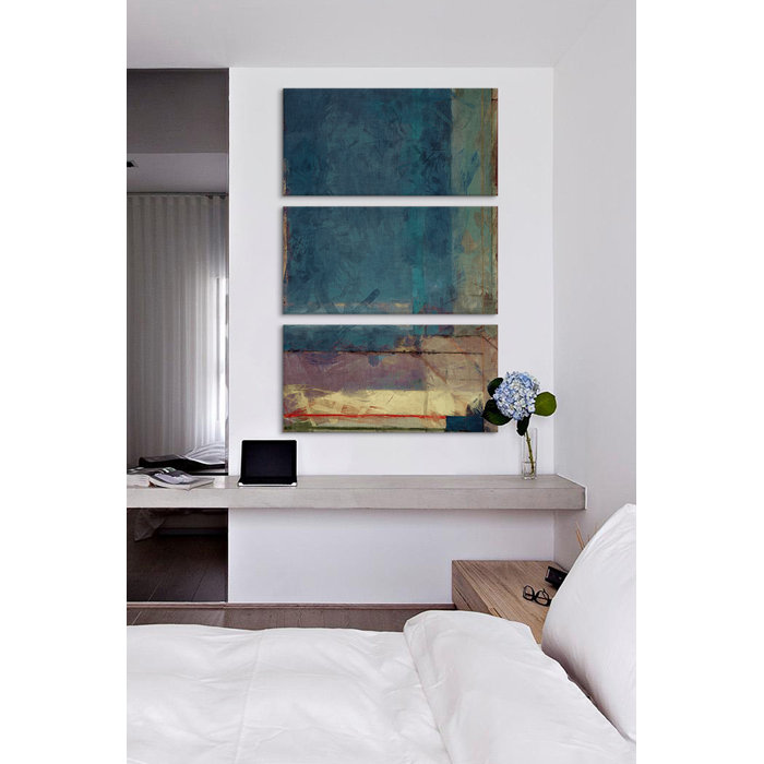« modern art-the ocean view », impression, Toile, H 12 po x l 8 po x P 0,75 po