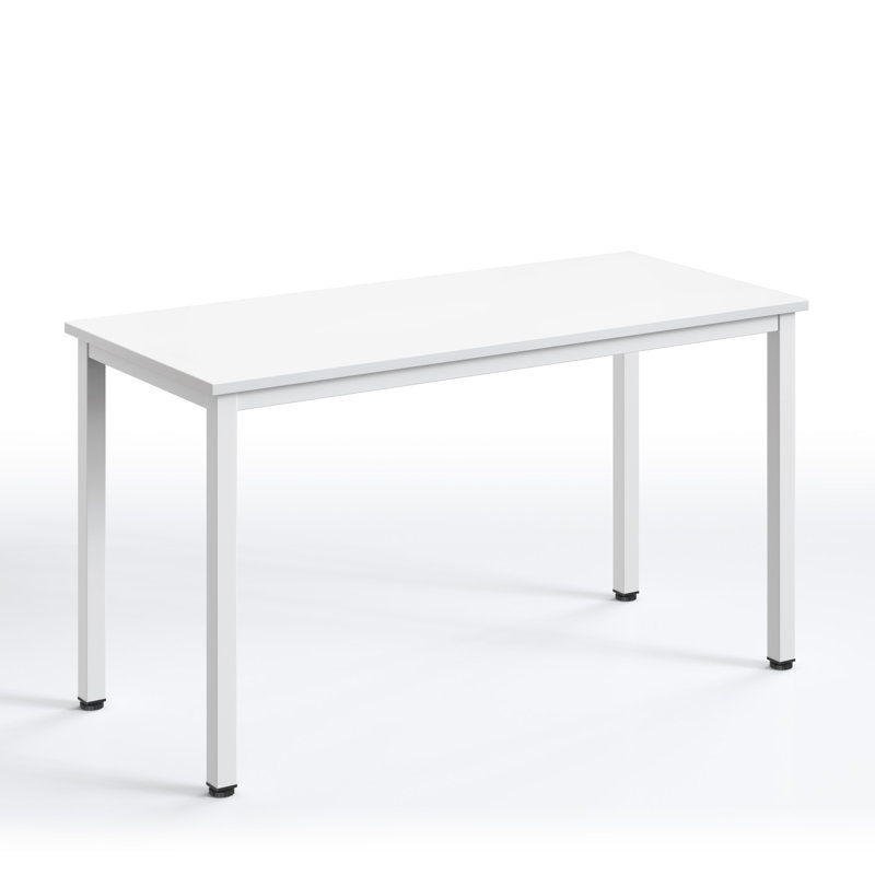 Bureau Rockett, H 29,5 po x l 63 po x P 23,6 po, Blanc / blanc