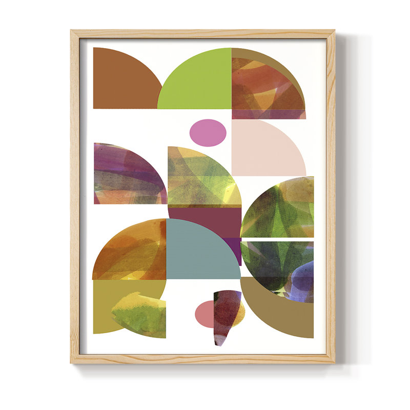 «Dorset Shapes II», reproduction encadrée - bois massif, H 21 po x l 17 po
