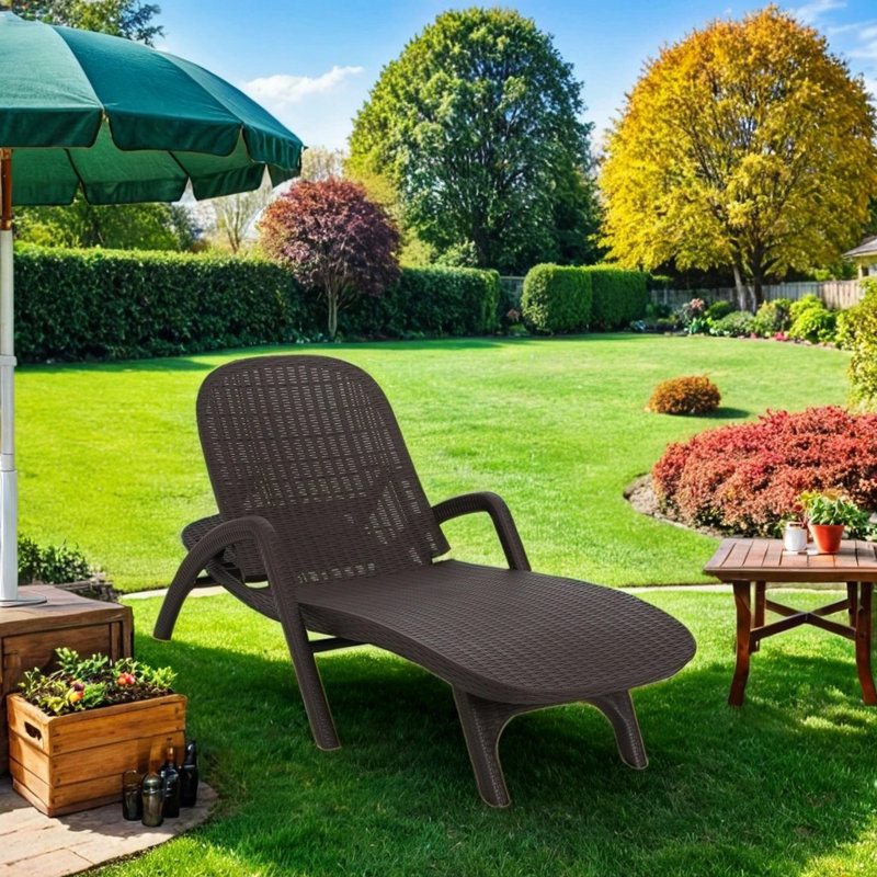 Nicomedes Outdoor Chaise Lounge