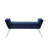Turner 45" Black And Clear Upholstered Velvet Bench-899646328