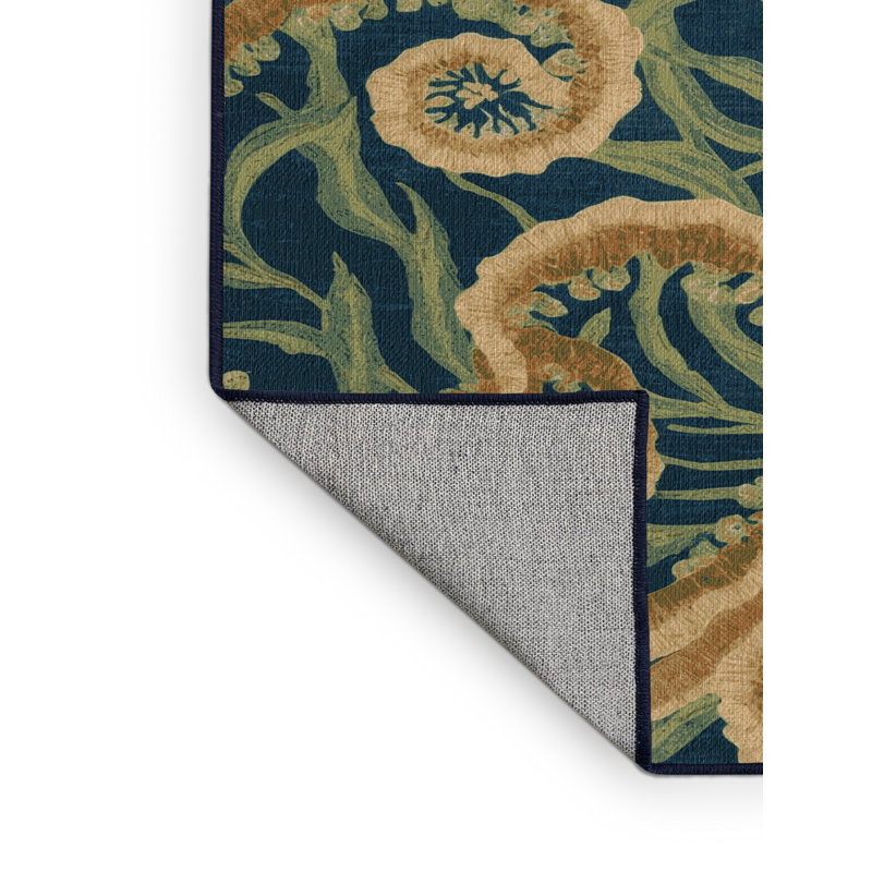 Tapis gris lavable à la machine, Rectangulaire 3 pi x 5 pi