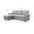Meriline 84" Wide Left Hand Facing Sleeper Sofa & Chaise-472722448