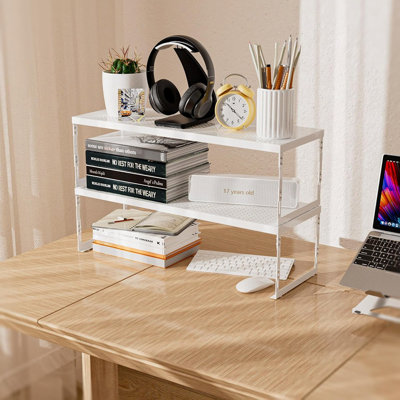 Support de rangement réglable en métal extensible pour 3 tablettes