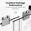 Ryker l 44 à 48 po x H 72 po Porte de douche coulissante double demi-cadre avec verre trempé