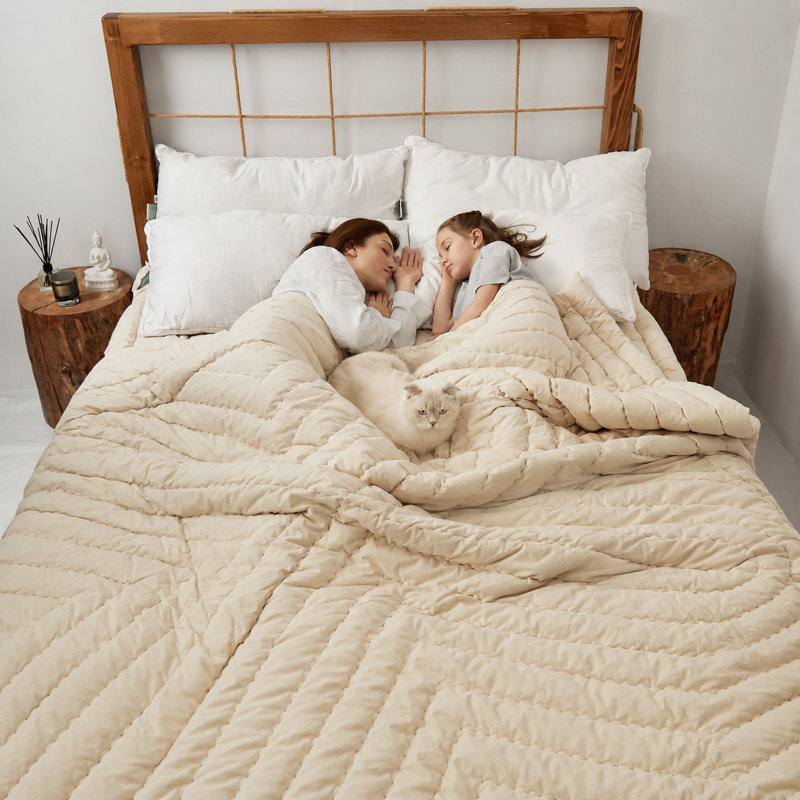 Sleepoos 100% Organic Handmade Wool Duvet, 235 x 215 cm