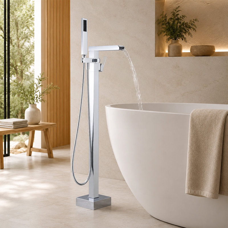Robinet de sol à cascade avec inverseur