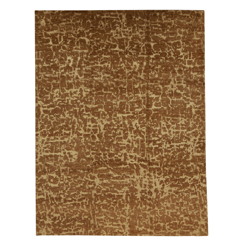 Tapis multicolore et rouille noué à la main de haute qualité