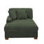 Chaise longue moderne rembourrée avec deux coussins et pieds en bois massif l 42,2 po Yalisa-1837404261-1853556378