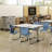 Shapes Series Plastic Stacking Classroom Chairs with Contoured Seats (Set of 4)-36420414-36420417