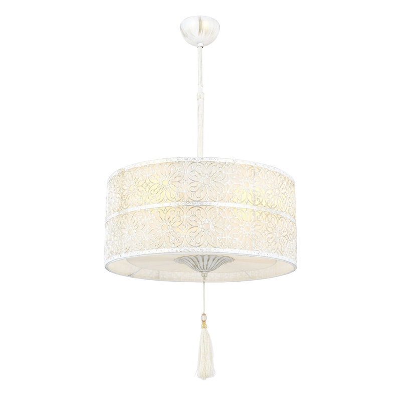 Luminaire suspendu cylindrique à 1 lumière