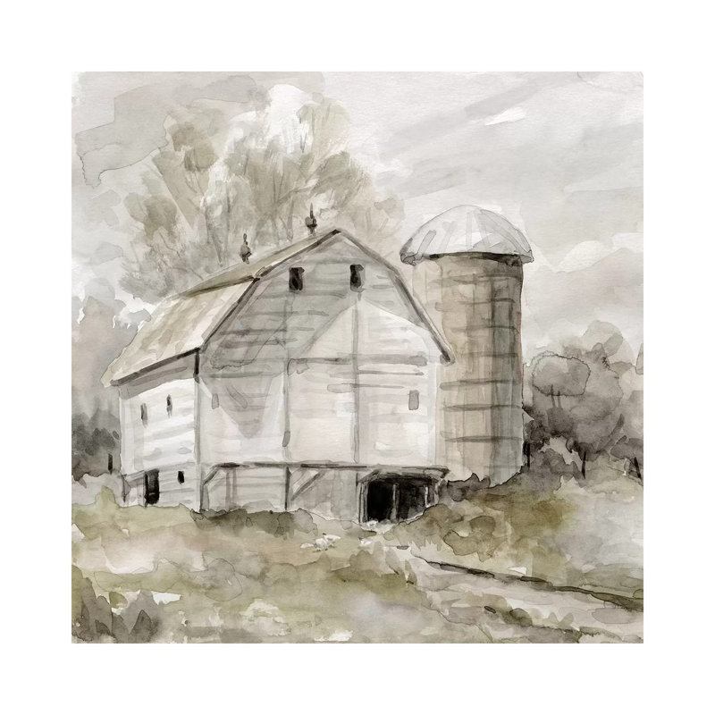 « Neutral silo » par Carol Robinson, reproduction d’art, Pas de tapis, Toile tendue, H 48 po x l 48 po x 1,5 po
