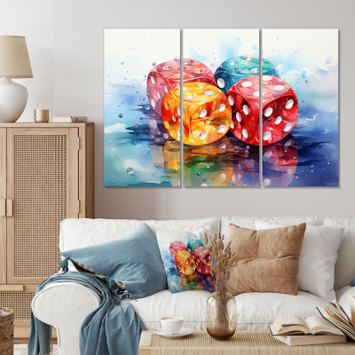 " Casino Royale Dice I " 3 - Pieces