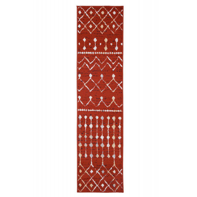 Tapis rouge / ivoire Arpana