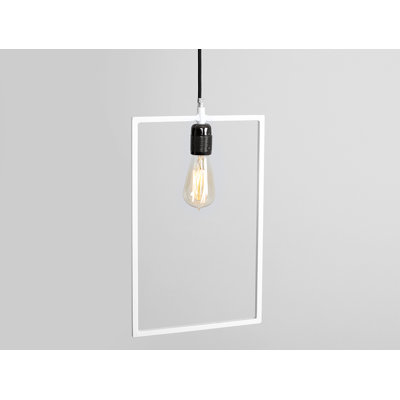 1 - Light White Square/Rectangle Pendant