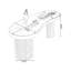 Bureau double caisson en ardoise avec tiroirs-565158388-565158390-565158391