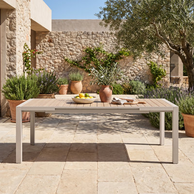 Table extensible extérieure en aluminium pour patio