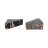 6" Natural Triangular Petrified Wood Bookends - Elegant Home Decor and Office Accessory, Durable Wooden Design, Perfect for Book Lovers, Set of 2