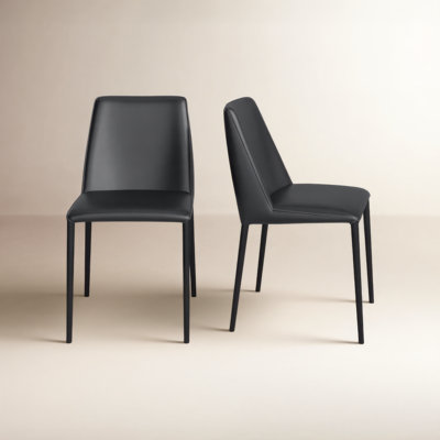 Noel Upholstered Solid Back Side Chair