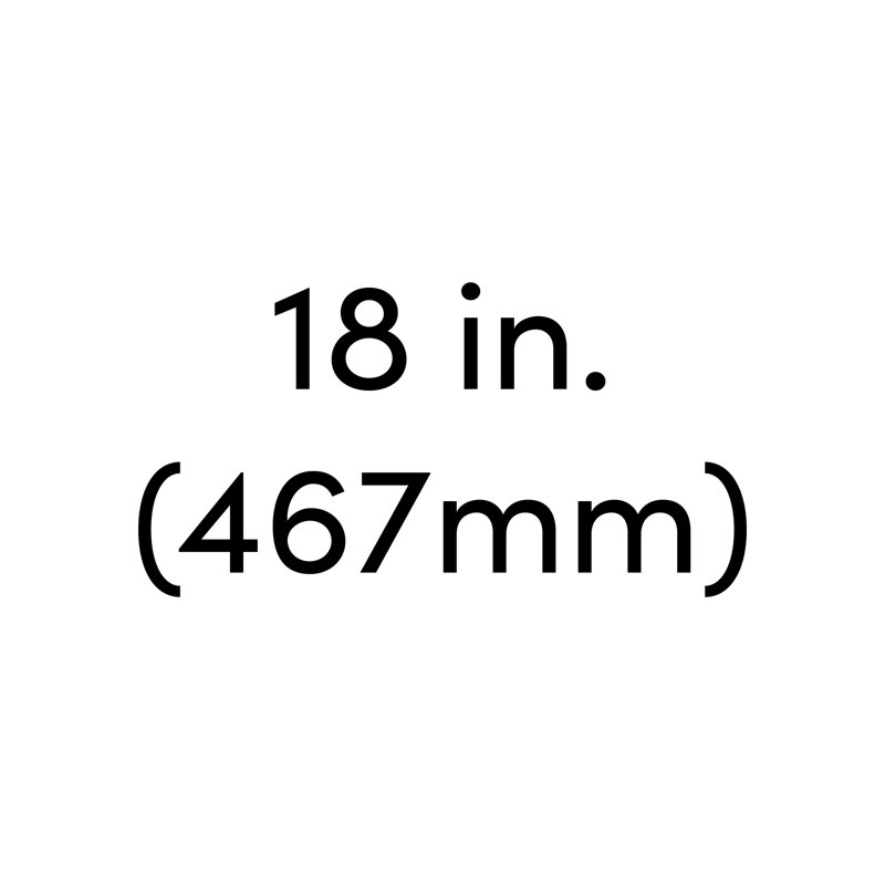 Twist Appliance pull, Patina Black, 18" Center to Center