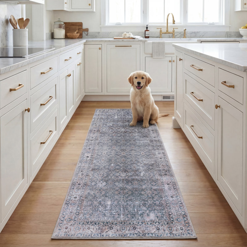 Kopervik Performance Machine Washable Oriental Rug, Runner 2'6" x 10'