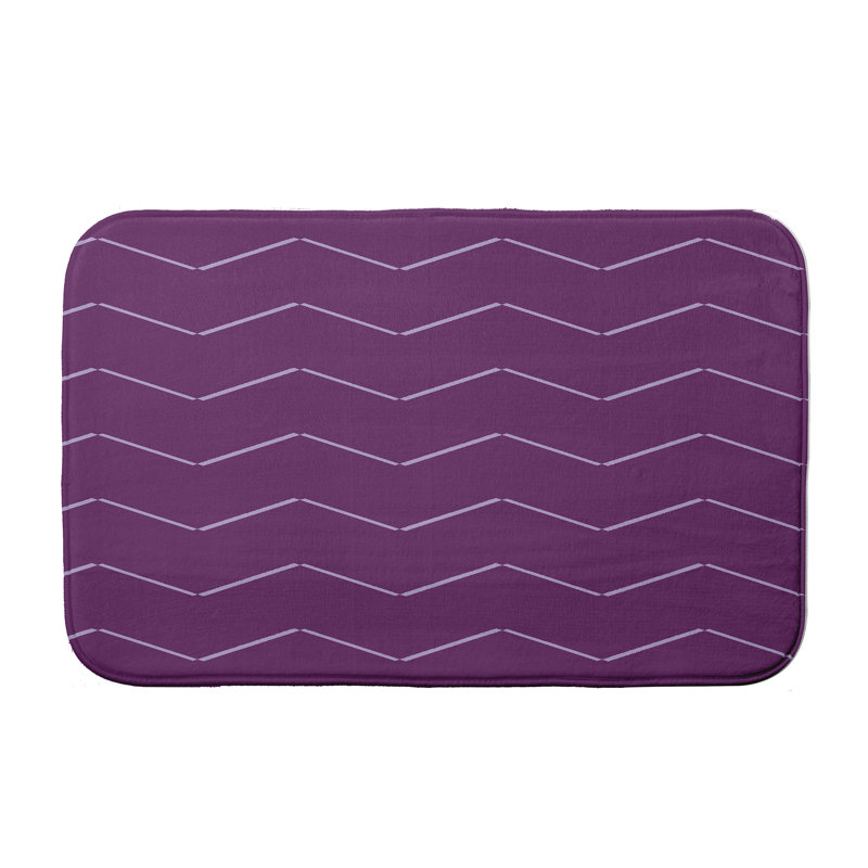 Tapis de bain Leininger, H 18 po x L 30 po, Mauve