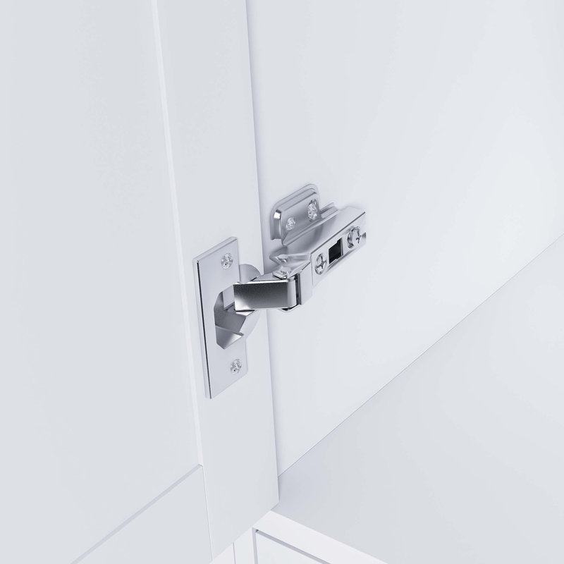 Meuble-lavabo de salle de bain moderne avec portes à fermeture douce et tiroirs à glissières., Blanc