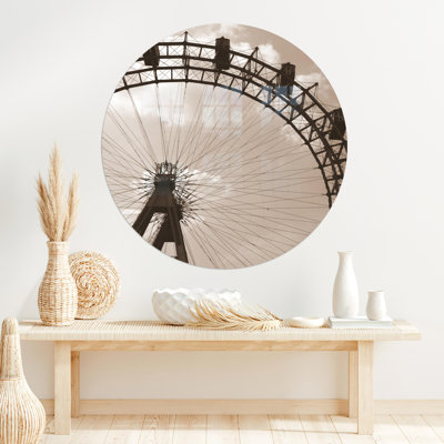 Décoration murale en verre fabriquée à la main avec un paysage de parc idéal pour la décoration de bureau ou de maison