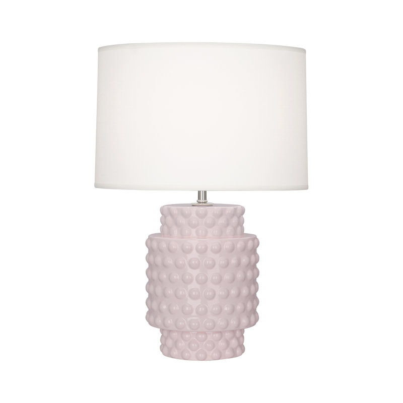Small Dolly Accent Lamp, 21.5" H x 15" W x 15" D, Rose Water