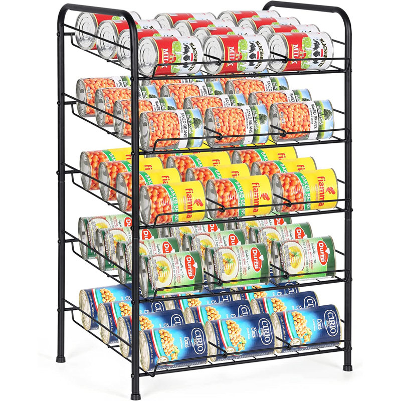 Deelip Freestanding Spice Rack, Black