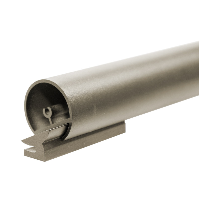 4' Ladder Rail Kit for Removable Ladder (Includes: Rail, Brackets, Rail End caps), Satin Nickel