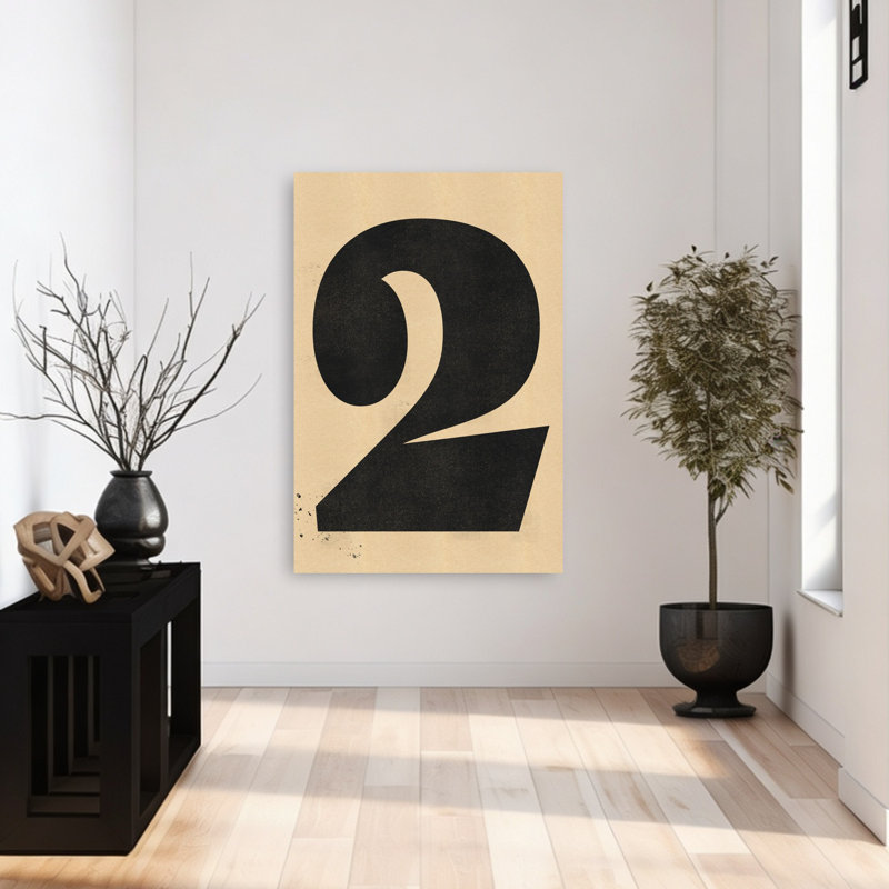 «Bold Number Two», art abstrait classique audacieux, 48" H x 32" W