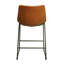 Winding Upholstered Counter Stool with Metal Frame-30896581