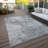 Neculae Washable Abstract Indoor / Outdoor Rug-1936645476