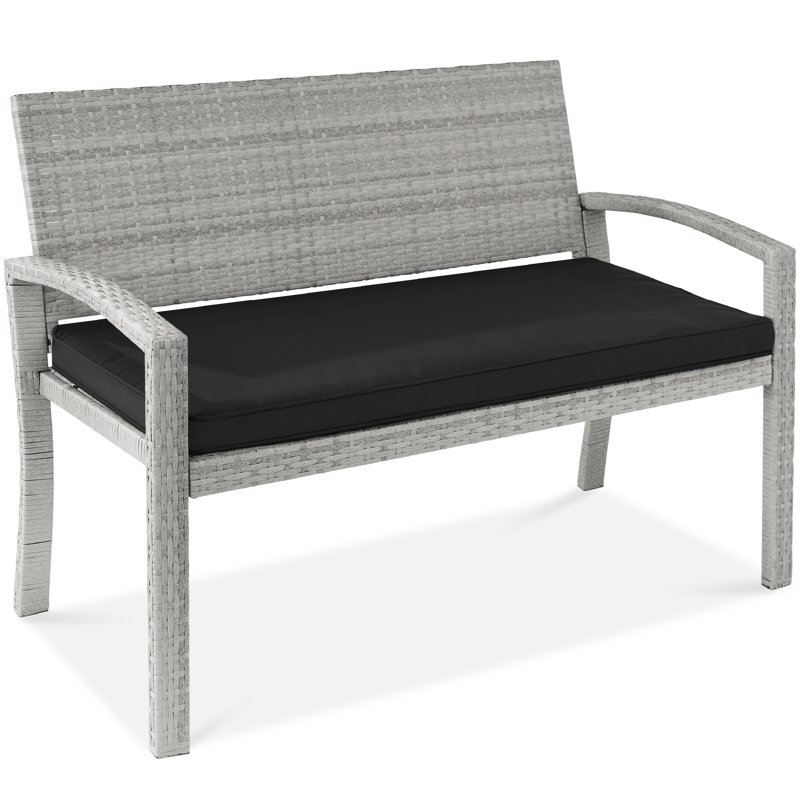 Banc de pique-nique Nethra, Gris, Noir