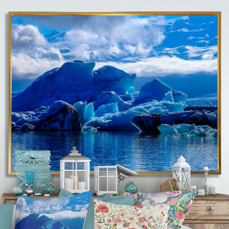 Impression sur toile Icy Alaskan Wilderness III, H 34 po x l 44 po x P 1,5 po, Toile dorée