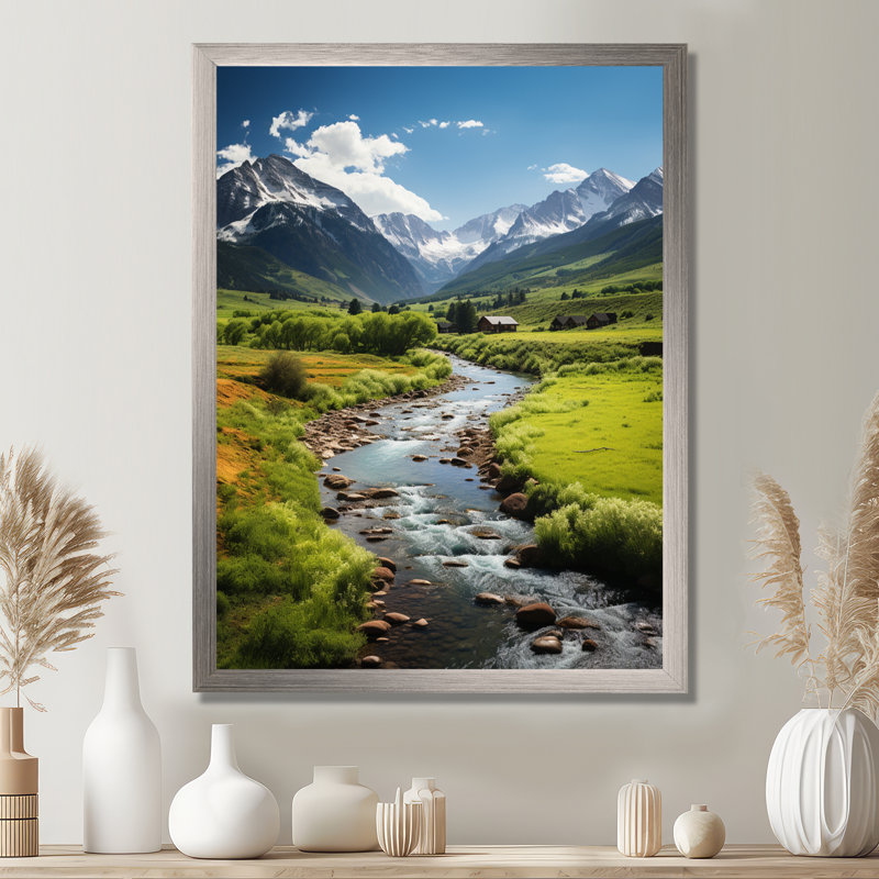 Décoration murale Azzahra, Colorado I - Colorado, Cadre flottant noir, H 40 po x l 30 po x P 1,5 po