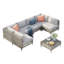 7 Piece Rattan Sectional Seating Group With Cushions