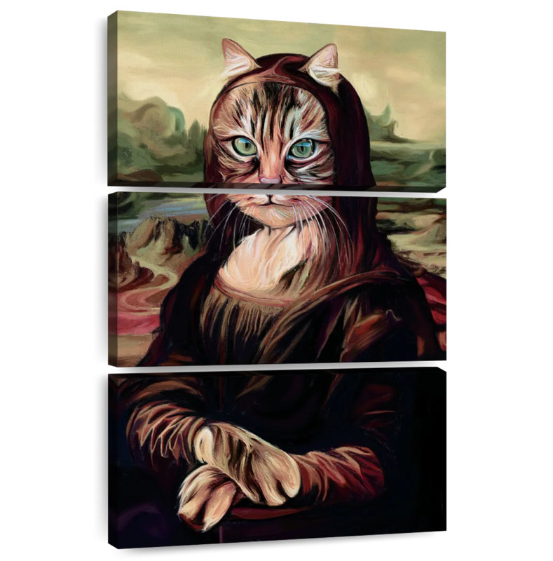 Ketti Mona Lisa Inspired Cat, 32" H x 20" W