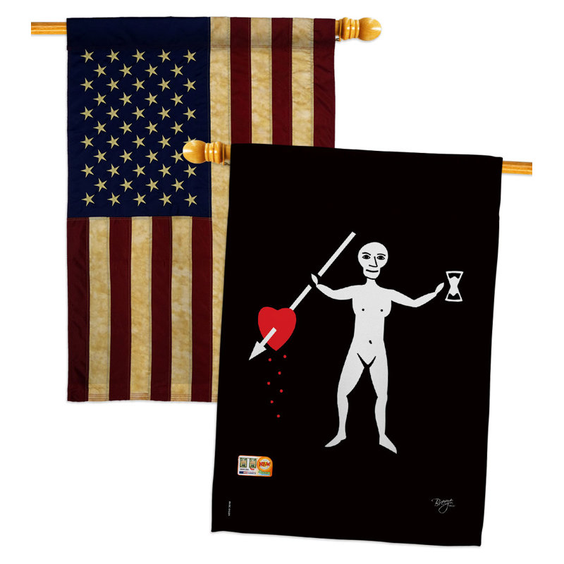 Drapeau de maison en polyester à 2 côtés 40 x 28 po